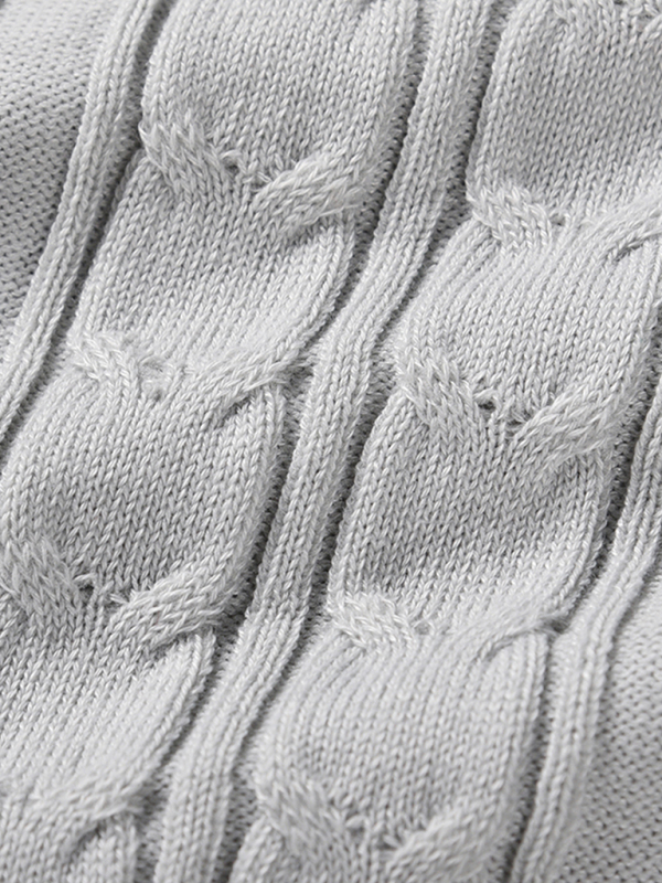 Women's Long Sleeve Cable Knit Sweater Dresses - Image 11