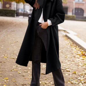 New style suit jacket button commuter long woolen cardigan coat