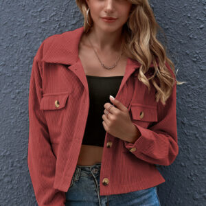 Autumn And Winter Fashion Corduroy Shirt Coat