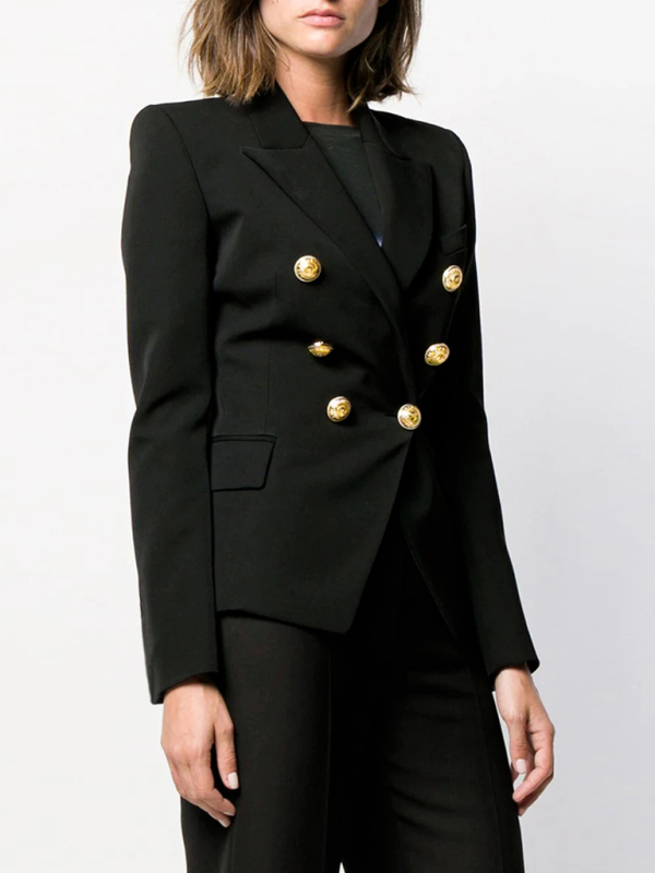 Women's fashion short double-breasted blazer - Image 4