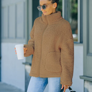 Lamb hair imitation coat for women's winter wear European and American warm coat