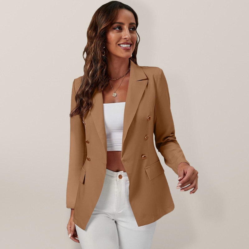 Temperament cross-border long sleeved small suit jacket women's versatile - Image 4
