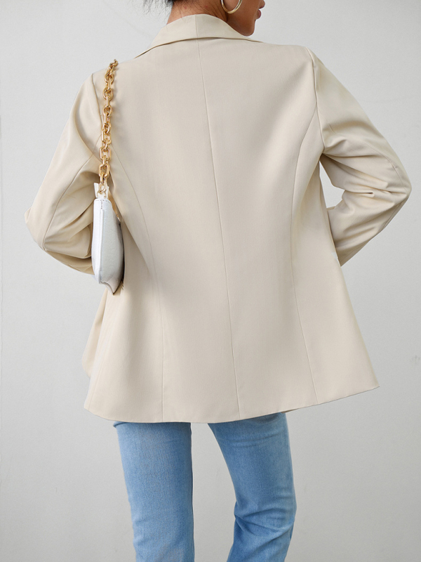 Elegant commuter double-breasted ladies suit jacket - Image 9