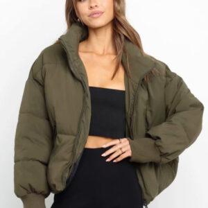 Casual all-match stand collar bread jacket Puffer Coat