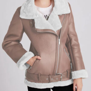 New women's street fashion motorcycle style fur coat