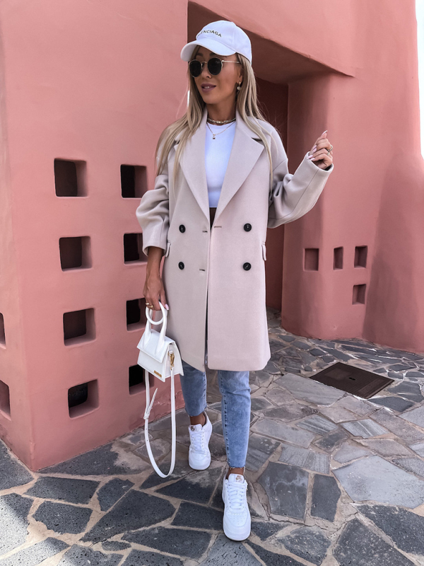 Fashionable autumn and winter new jacket with suit collar - Image 9