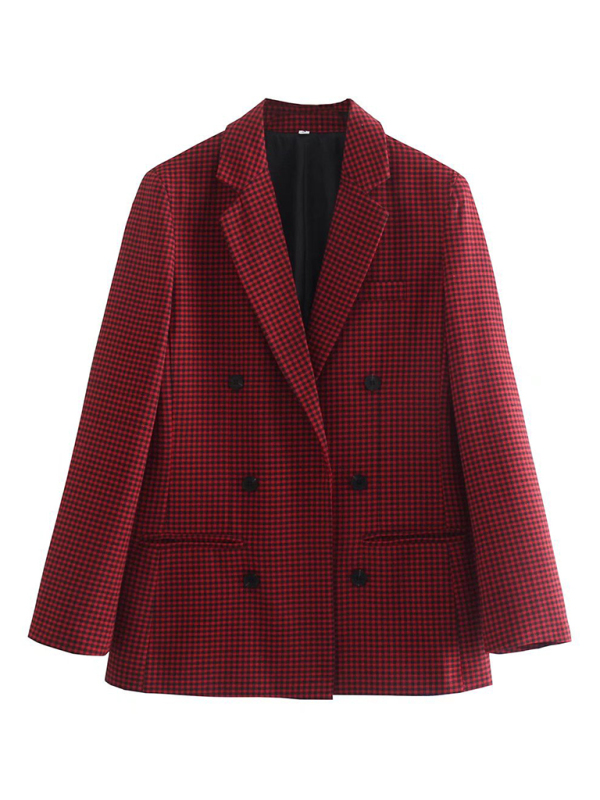 New women's suit plaid small suit jacket - Image 5