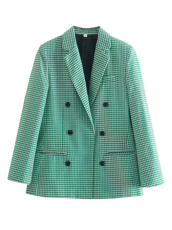 New women's suit plaid small suit jacket - Image 4
