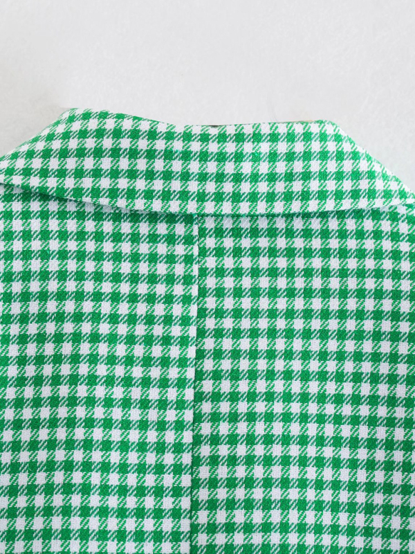 New women's suit plaid small suit jacket - Image 13