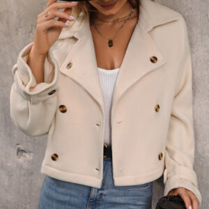 Fashion women's new solid color short jacket