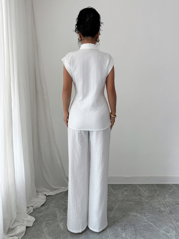 Short-sleeved vest and trousers set - Image 4