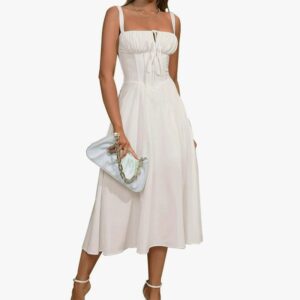 Adjustable Drawstring Sling Dress