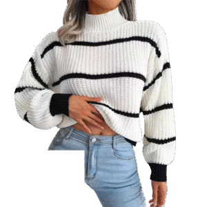 Striped long-sleeve sweater
