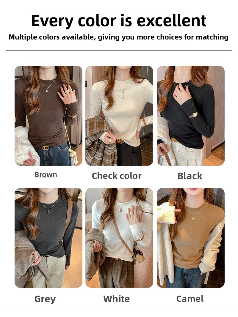 Women's long-sleeved base top with a fitted design - Image 2