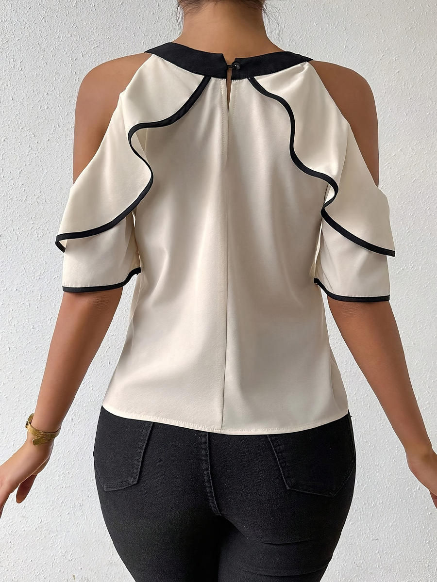Women's Bow Collar Pullover Shirt - Image 2